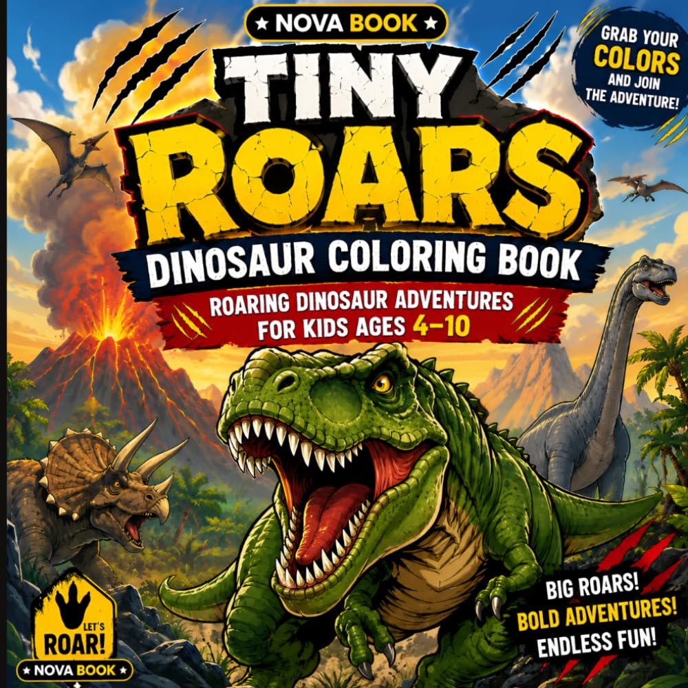 Tiny Roars Dinosaur: Roaring Dinosaur Adventures for Kids Ages 4–10