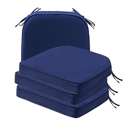 Round Corner Seat Cushions, 17" x 16" x 2", Set