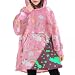 CA-Girls Solid Pink Hoodie-6T