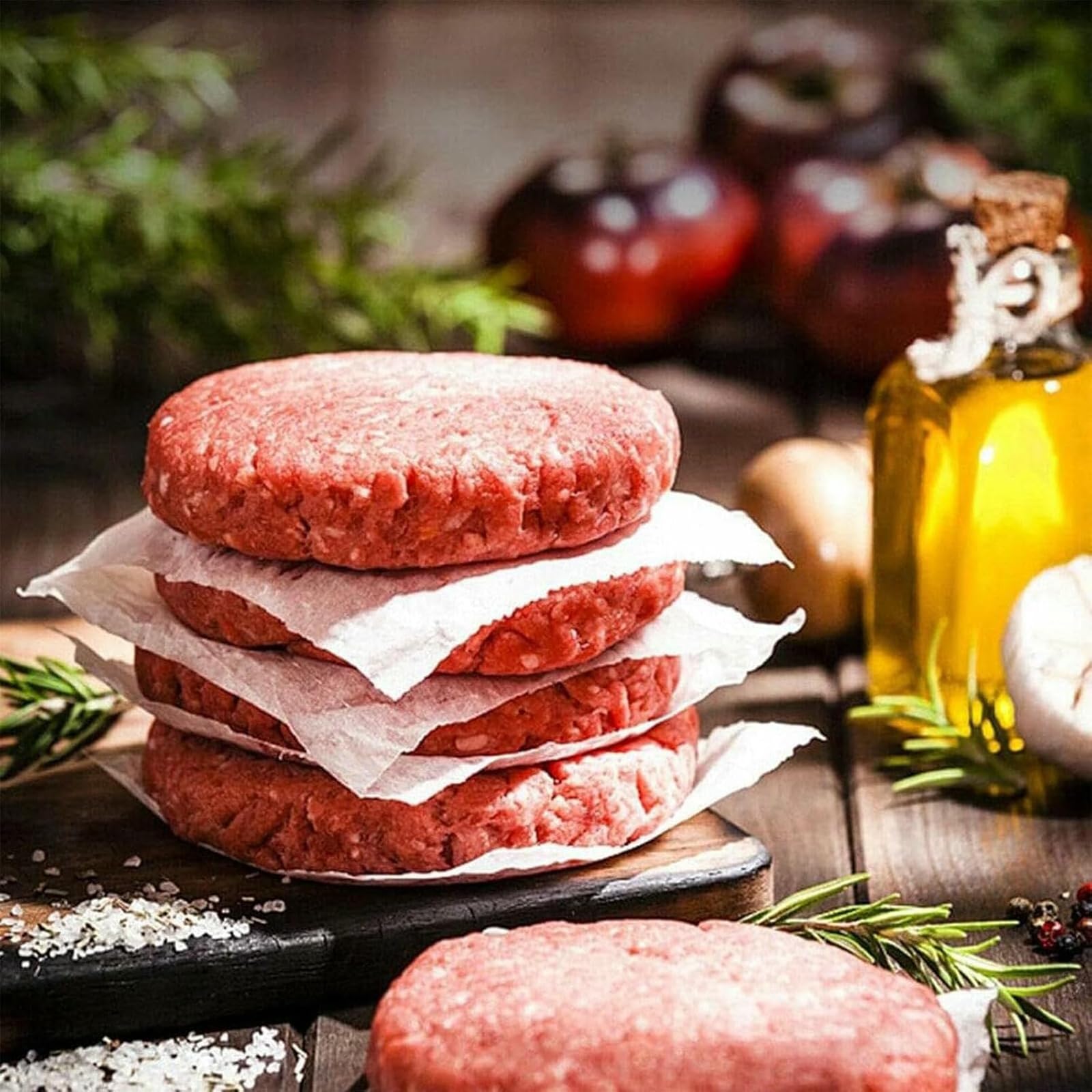 Handelsübliche Burger-Patty-Maker, manuelles Presswerkzeug für große gefüllte Burger, 10,2 - 15,2 cm Grillpresse für perfekt geformte Patties und Kochkomfort