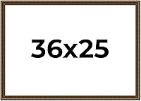 Vista 257 de Marco de fotos completo de madera dorada envejecida de 16 x 20 pulgadas con plexiglás acrílico UV, parte trasera de tablero de espuma y accesorios