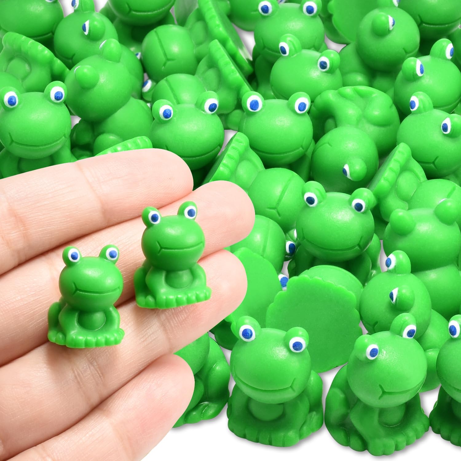 CooBigo 25 Pack Mini Green Frogs Sculpture, Fairy Wild Garden Supplies, Figurines for Fairy Garden Decoration Wild Landscape Pots Cute Frog Animals Moss Handmade DIY Decor Accessories