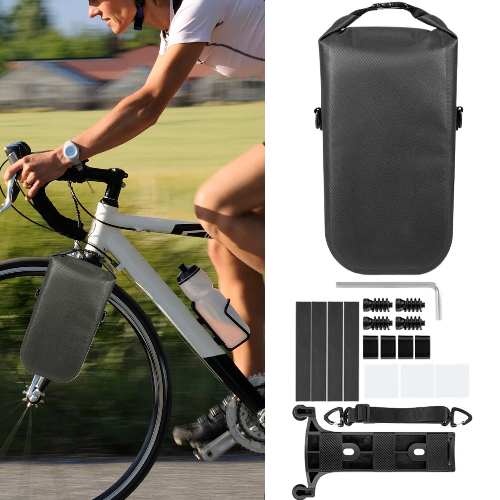 Borse Laterali Bici Sacca Impermeabile per Bici 5,5 L