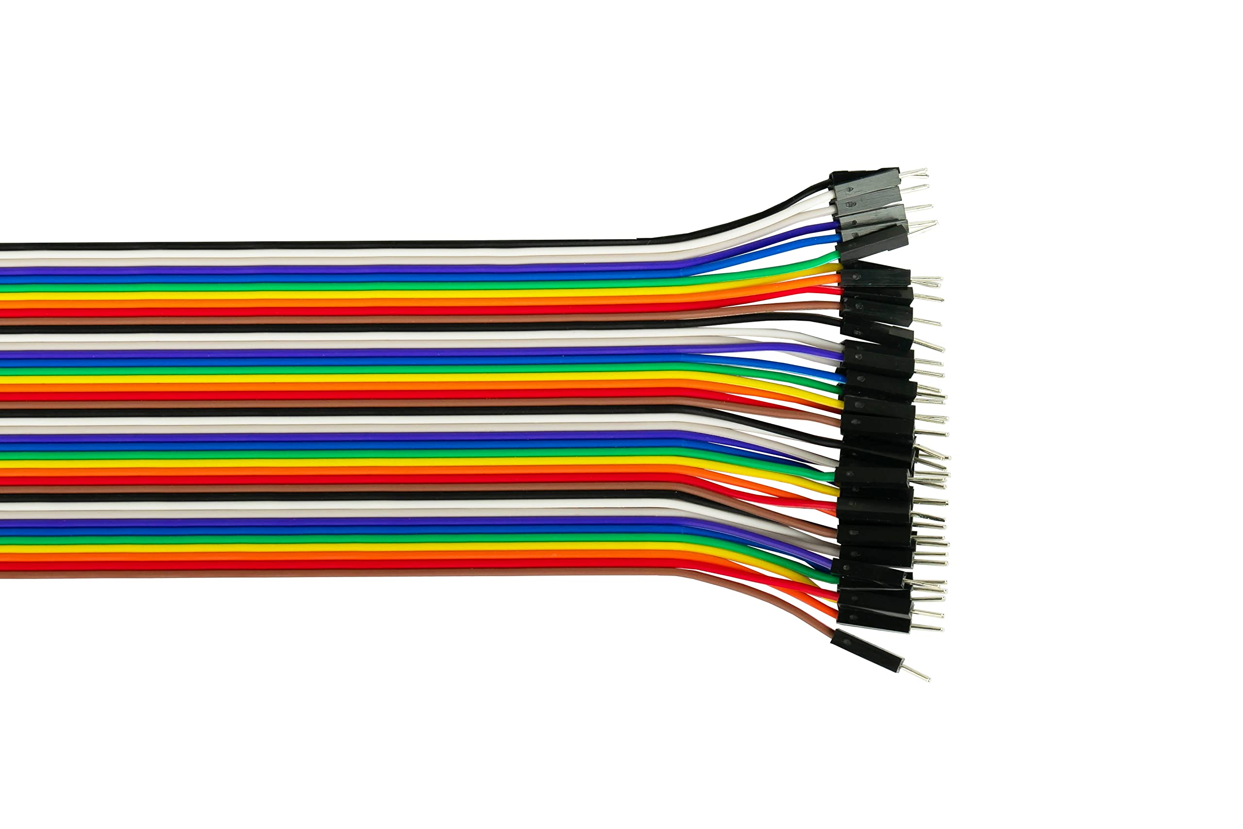 Kabelmeister - Cavo jumper Wire/Bridge - Maschio a maschio - 40 cm - 40 pin separabili per Arduino, Raspberry Pi, Banana Pi, Breadboad, scheda ecc.