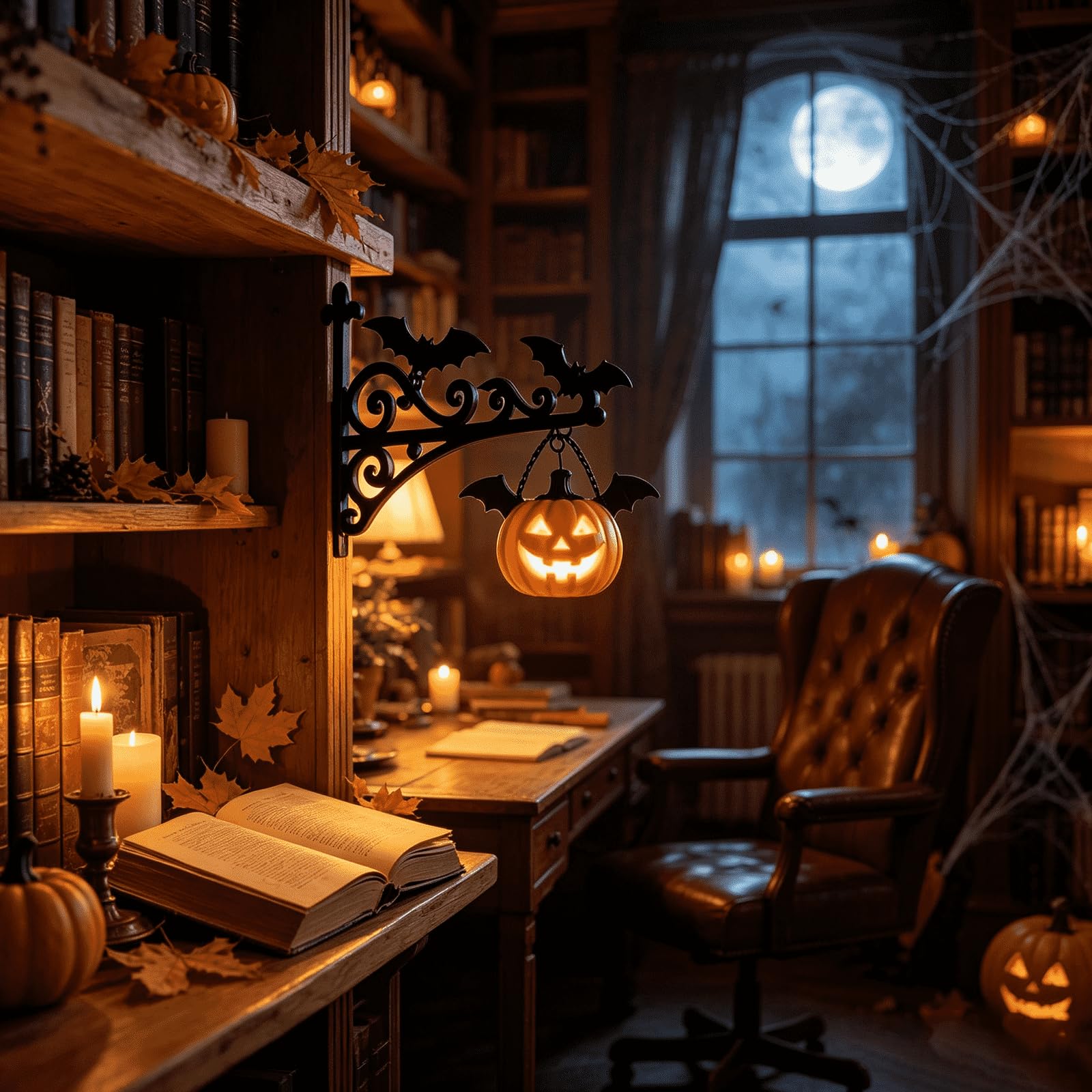 Bookshelf Lantern Library Lantern-Decorative Bookshelf Lighting (#06)