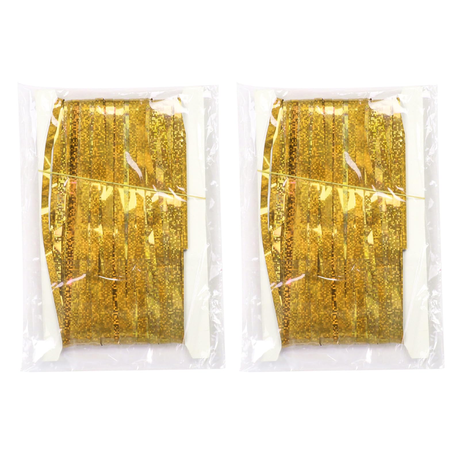 carotoe Of 2 Practical Tinsel Backdrops Bright Tinsel Curtain Rain Curtain Hangings Adds Shimmering to Any Event Party Streamers
