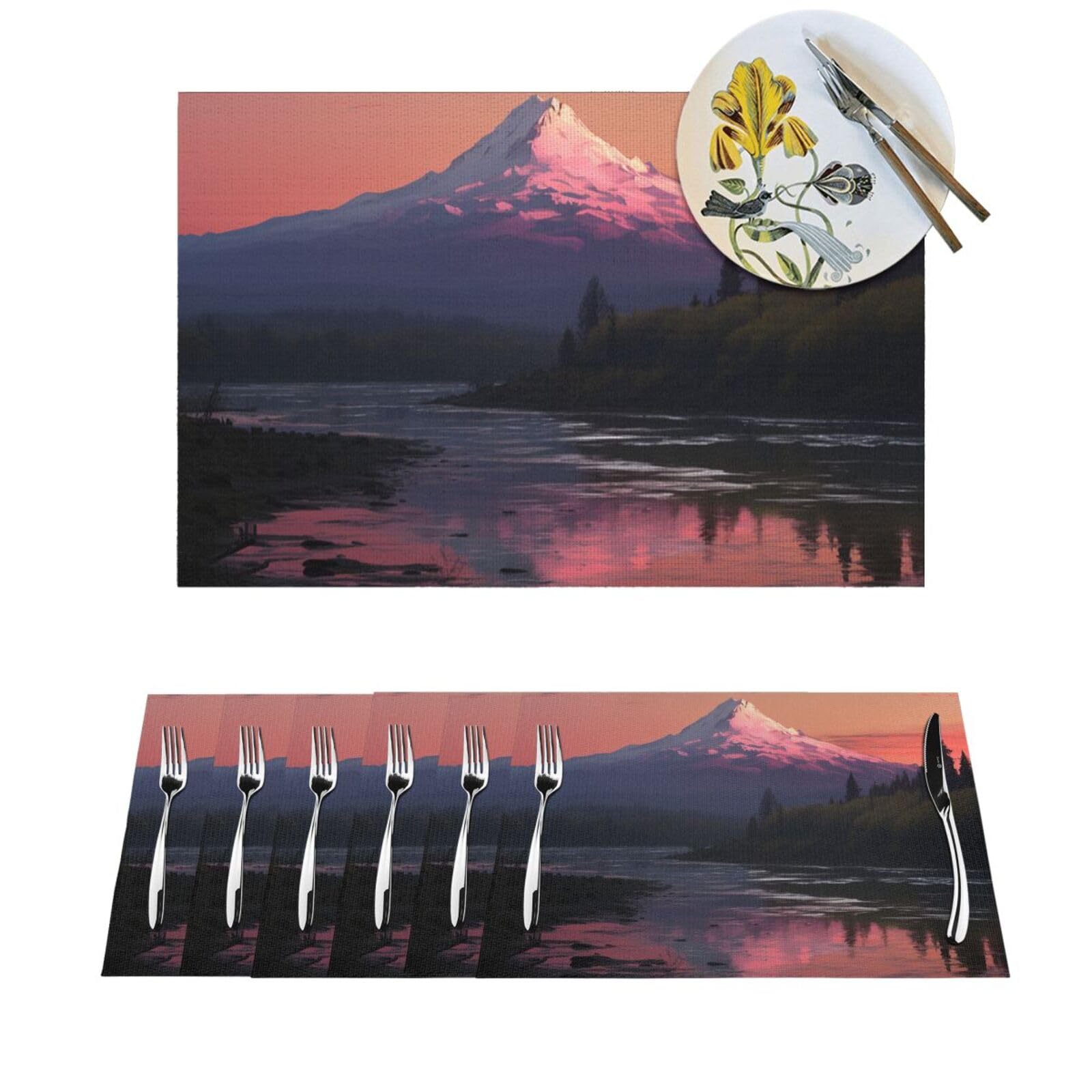 Set de table de fête en PVC pour mariage et décoration de salle à manger