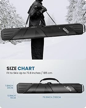 Amazon.com : OutdoorMaster Ski Bag with Hard Shell On Both