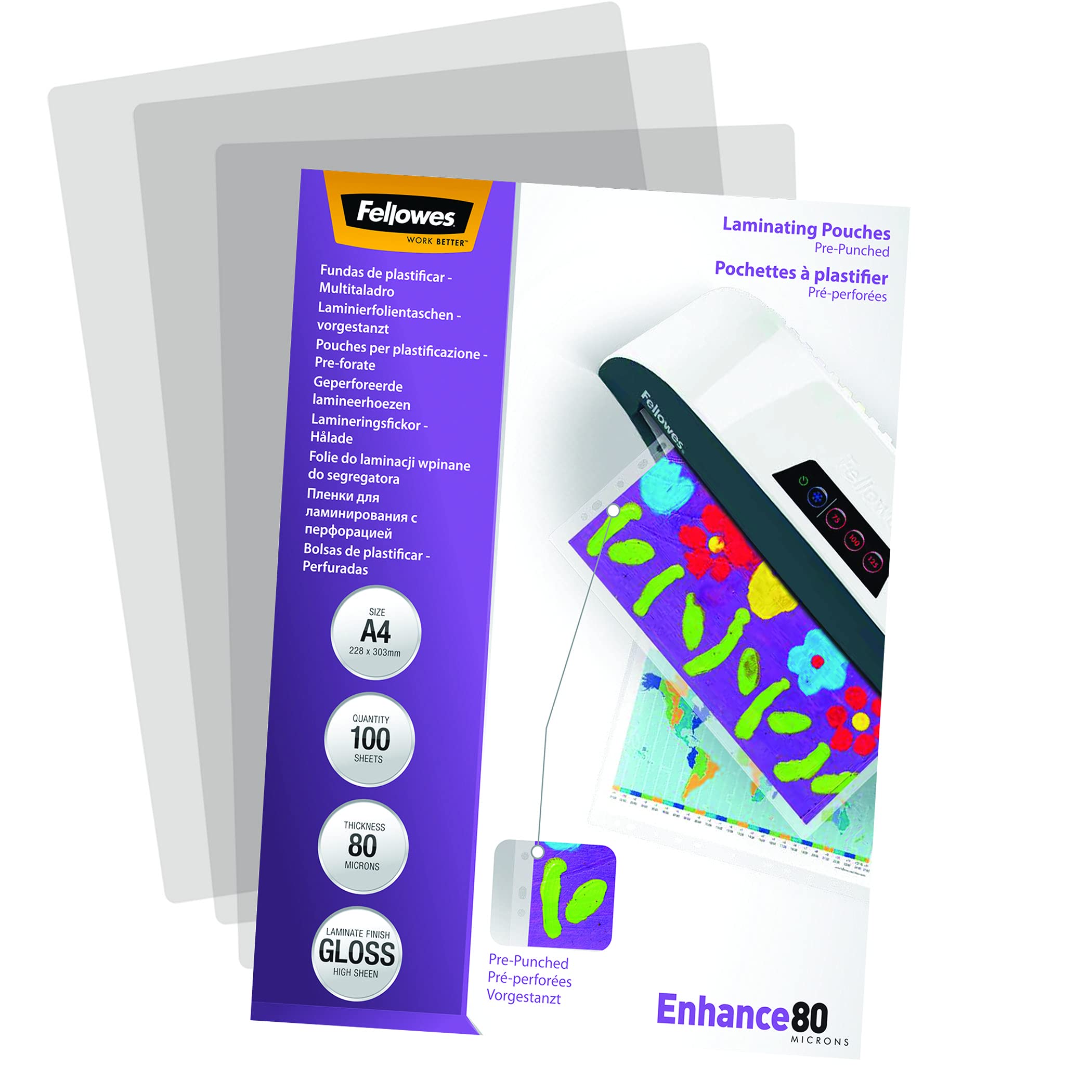 Hama - Laminating Sheets A4 21.5 x 30.2 cm Thickness 80 µ 100 Pcs