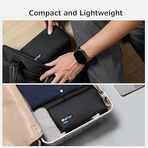 Miniatura 9 de RIGHT AWAY Bolsa de viaje para tecnología de viaje, funda impermeable para cables, organizador de electrónica, bolsa de almacenamiento para
