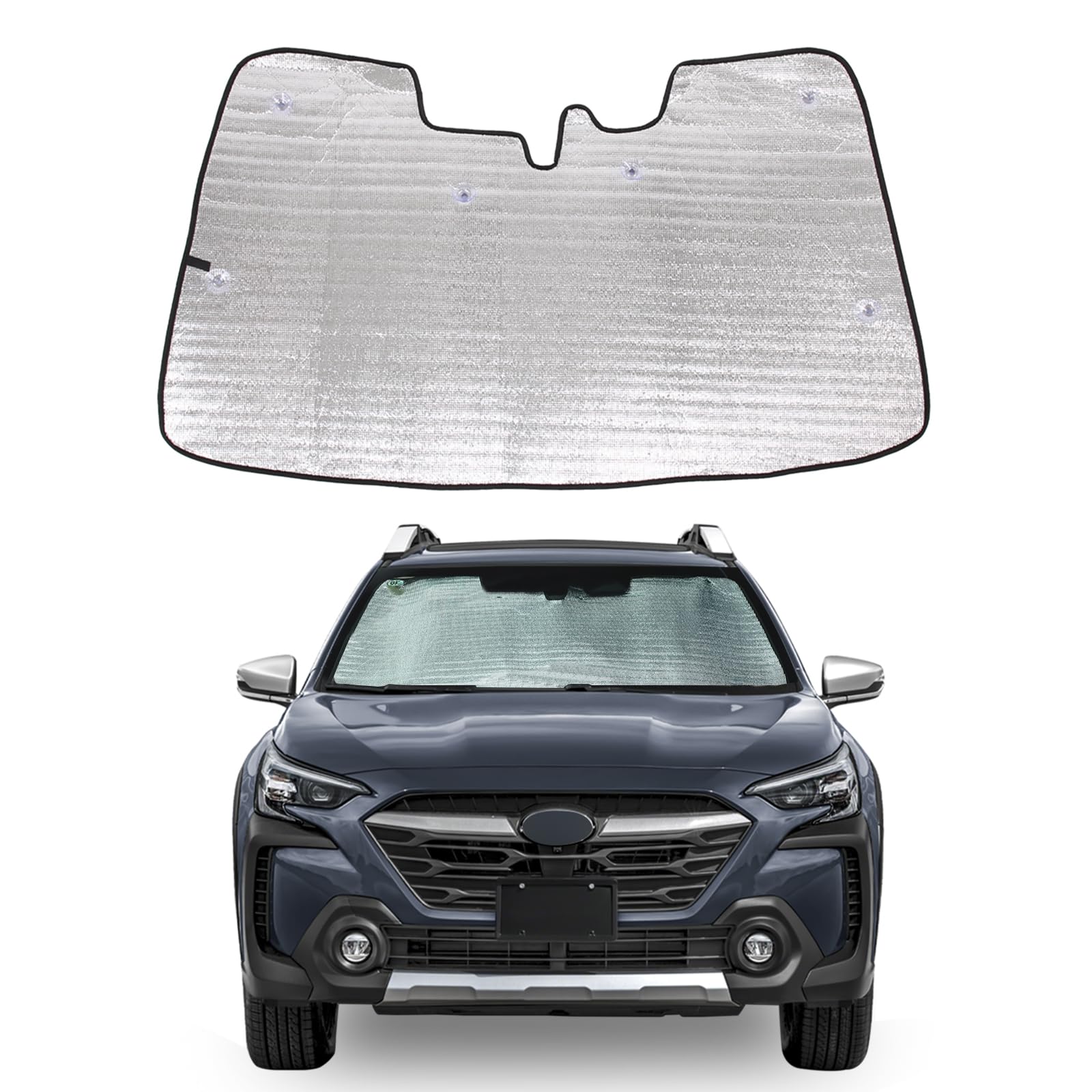 Parasol para parabrisas para Subaru Outback 2020-2024, parasol para ventana delantera, visera reflectante plegable, protector de pantalla, protector de pantalla UV, protector térmico que mantiene tu