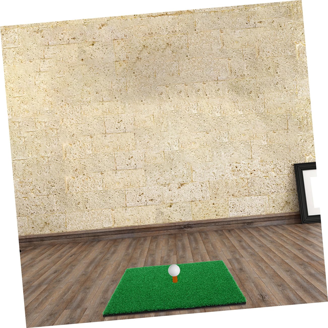 Kisangel Golfing Training Aid Golf Practice Tool 30x30cm Hitting Mat for Accurate Shots