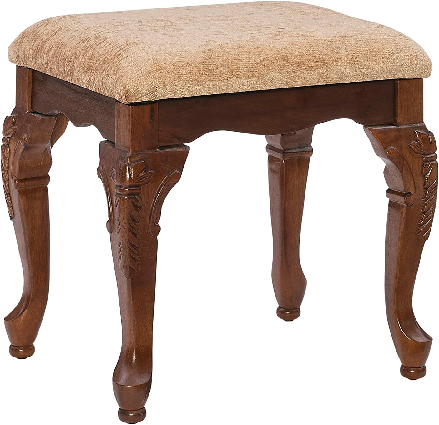 Powell Furniture Jamestown Landing Deep Cherry Upholstered Bench by Powell, White