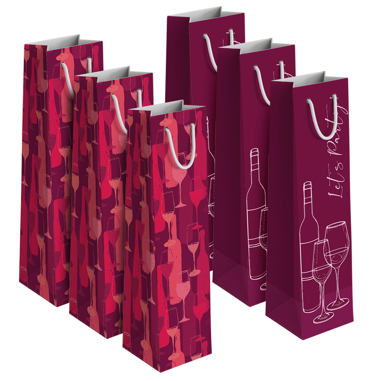 Party Propz Wine Gift Bag - Set Of 6 Gifting Bags | Bags For Return Gifts | Gift Packing Bags | Gift Paper Bags | Gift Bags Medium | Party Bag (cardstock) (B0DB1KJ7W4) Amazon Price History, Amazon Price Tracker