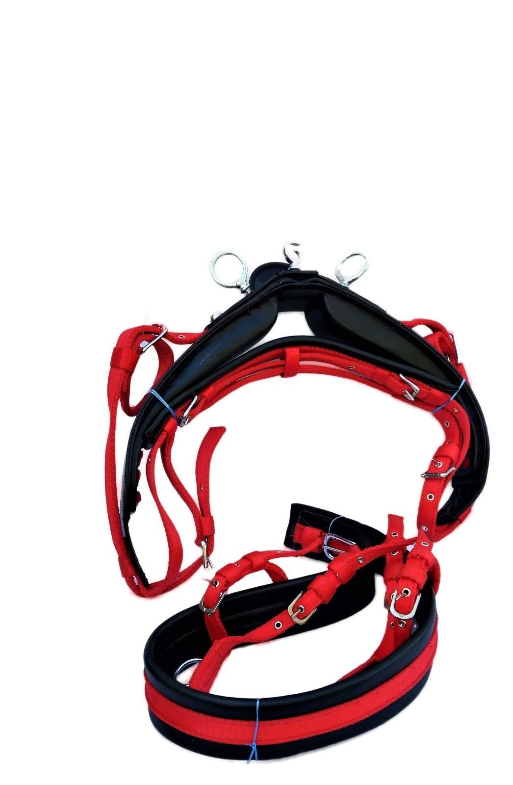 Harnais Bobby pour chien en nylon rouge 40-64 cmx20 mm Harnais Bobby pour chien en nylon rouge 40-64 cmx20 mm