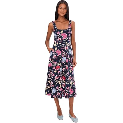 Платье PACT Fit-and-Flare Square Neck Dress