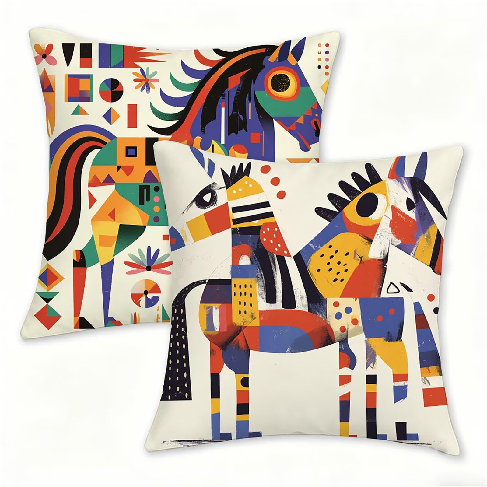 Housse de coussin extérieur imperméable 55 x 55 cm lot de 2 taie oreiller lin canapé jardin salon