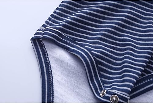 Miniatura 6 de ZAV Ropa unisex para bebés, paquete de 5 mamelucos de manga corta y 3 mamelucos con pies para bebé