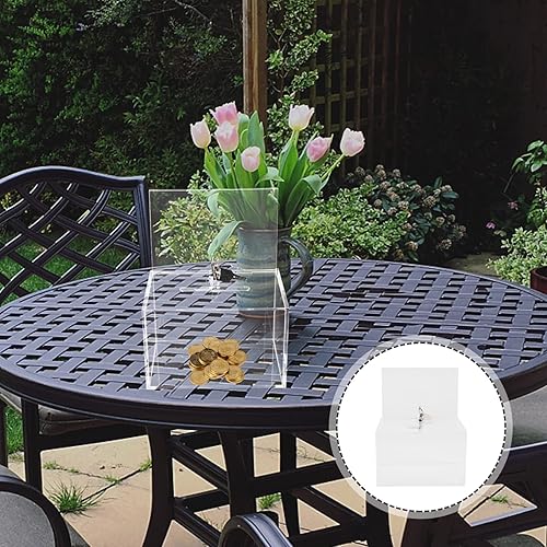 Miniatura 7 de GANAZONO Caja de donación transparente con candado, caja de sugerencia, caja de sugerencia, caja de comentarios, almacenamiento de cartas de queja,