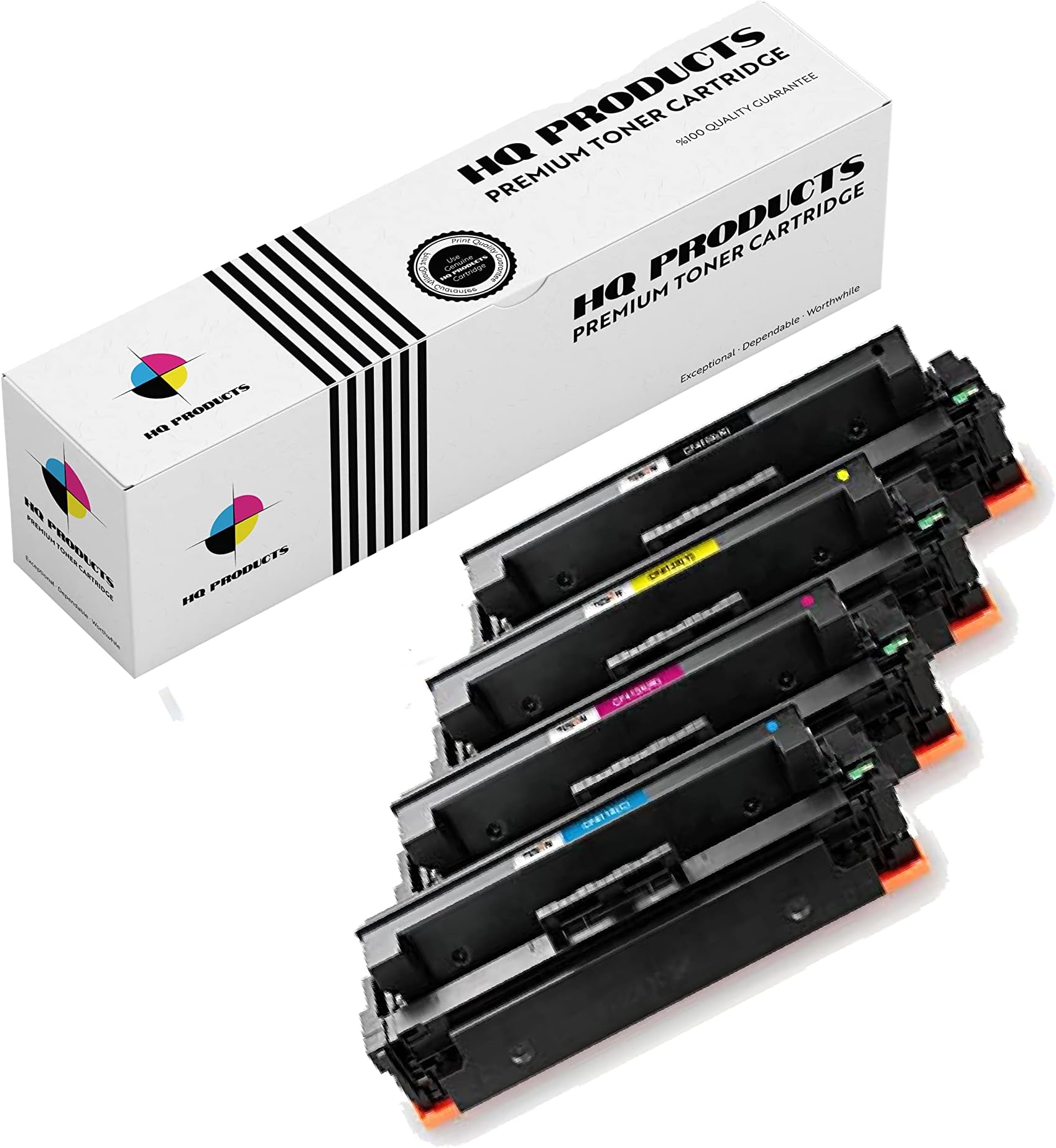 HQ Products Remanufactured Toner Cartridge Replacement for HP 124A ( 4-Pack )