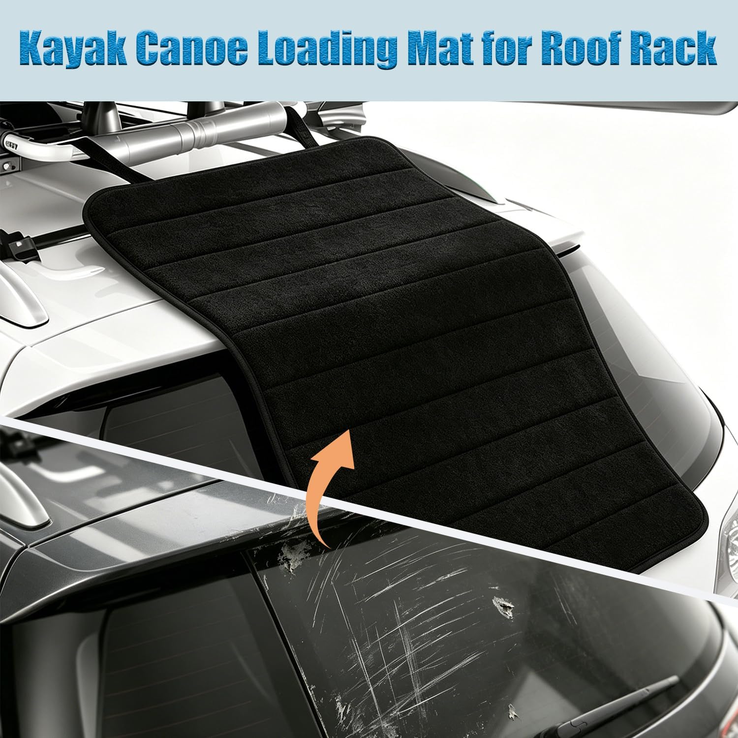 Outdoor Kayak Canoe Loading Mat for Roof Rack – Non-Skid Protective Pad image 5