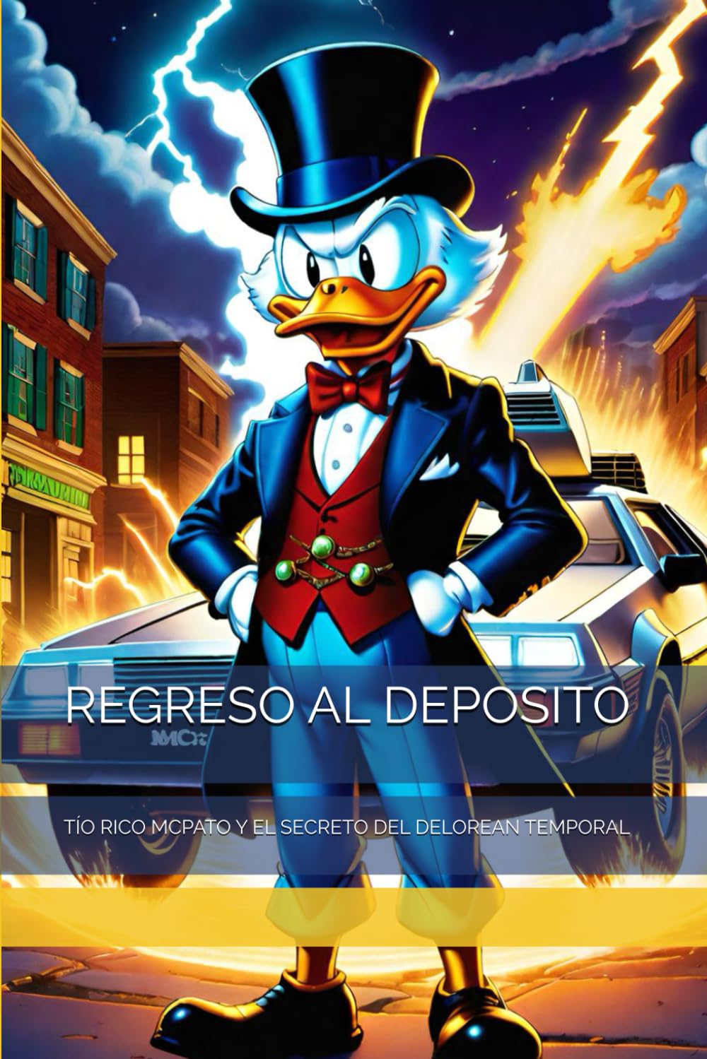REGRESO AL DEPOSITO: TÍO RICO MCPATO Y EL SECRETO DEL DELOREAN TEMPORAL (Spanish Edition)