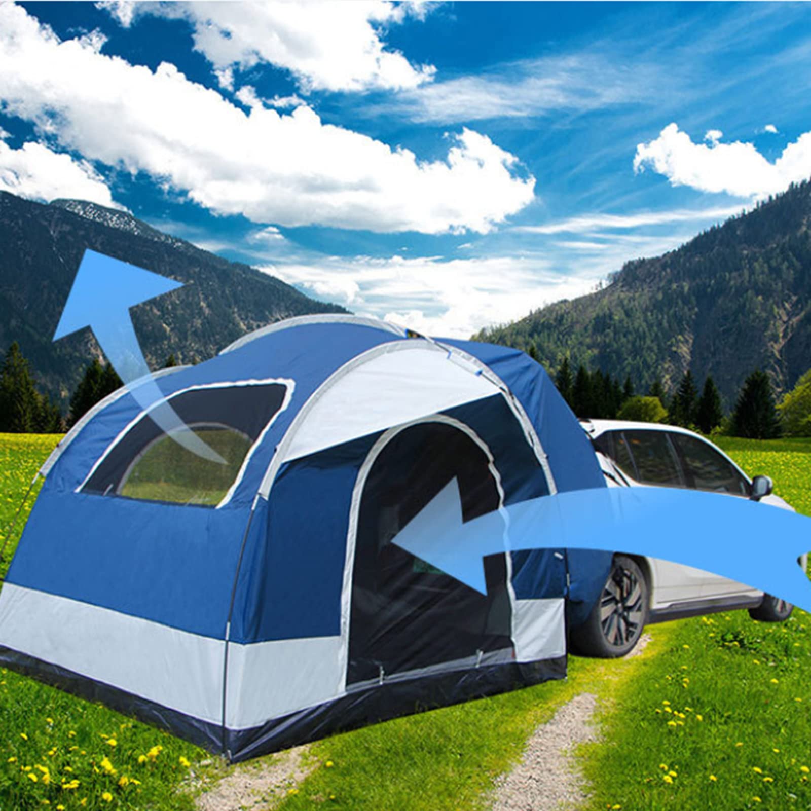 Auto All'aperto Auto Doppia Tenda Auto Lato Auto-Guida Auto-Guida Auto Multi-Funzionale Parasole Parasole Pergola Tenda da Campeggio