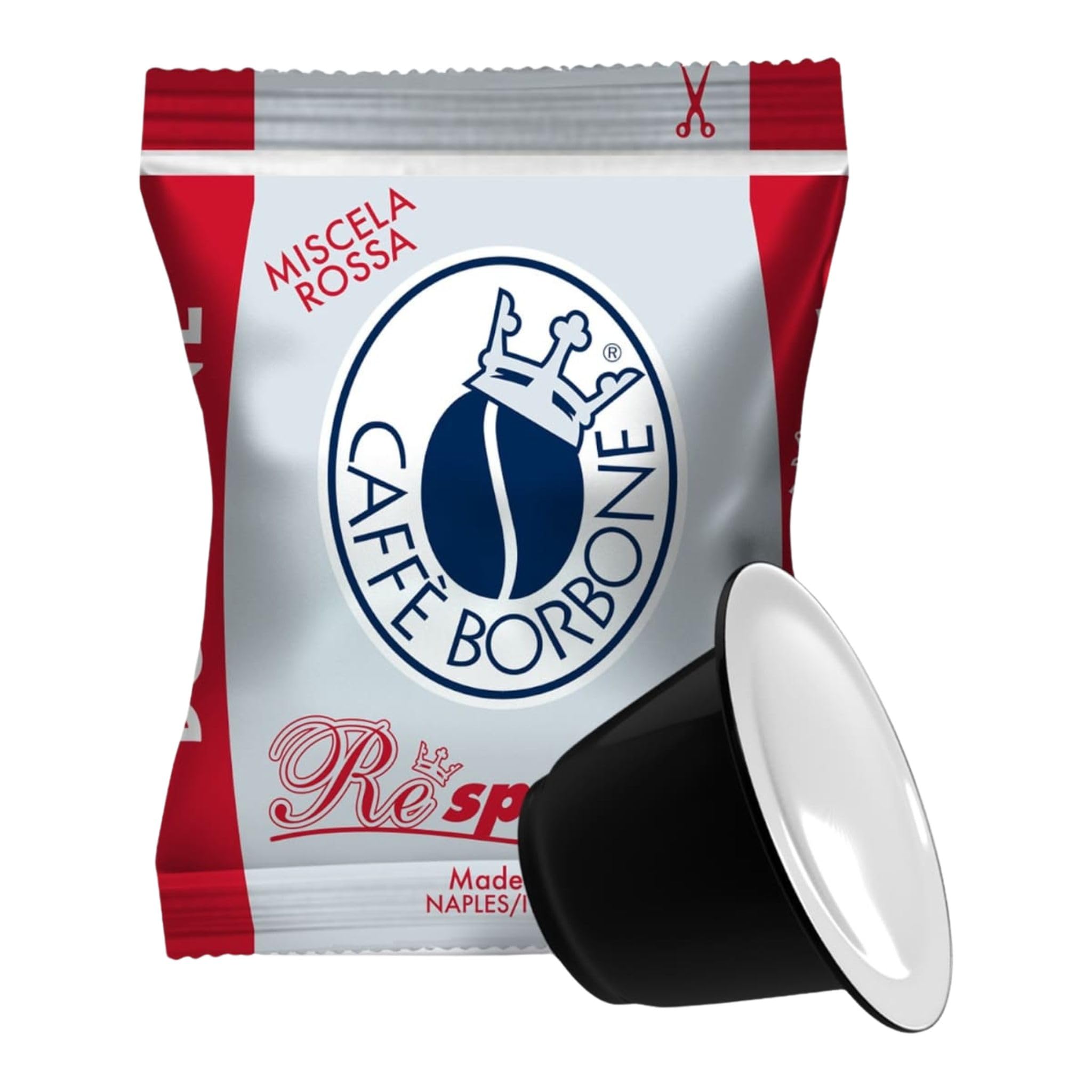 Caffè Borbone Respresso, Miscela Rossa - 500 Capsule - Compatibili con le Macchine ad uso domestico Nespresso®* (5 confezioni da 100)