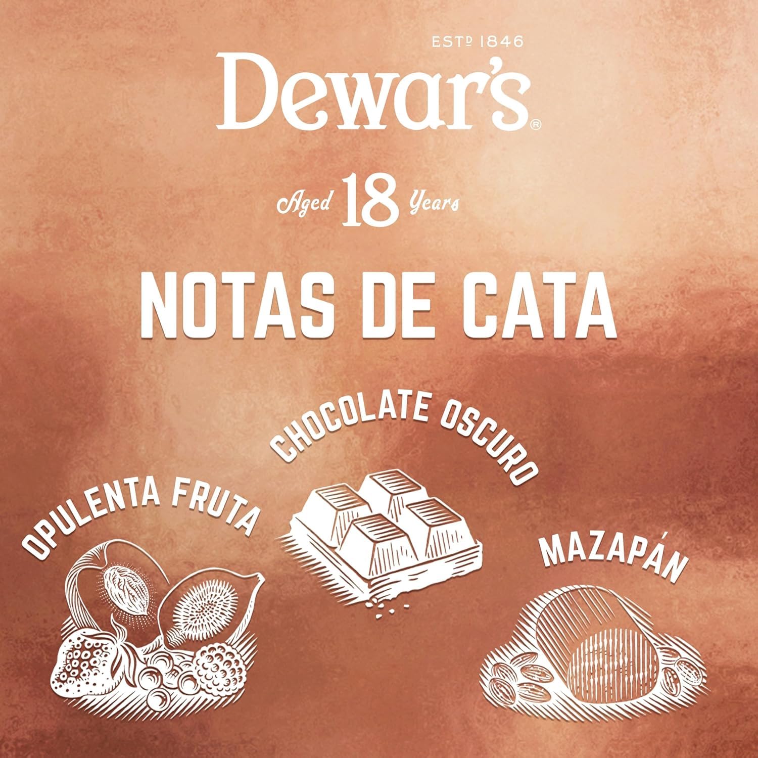 Dewar's 18 Year Old Blended Scotch Whisky con Lata de Regalo, 40% ABV, 700ml, Madurado en Barricas de Roble Vintage, 70cl (el embalaje puede variar)