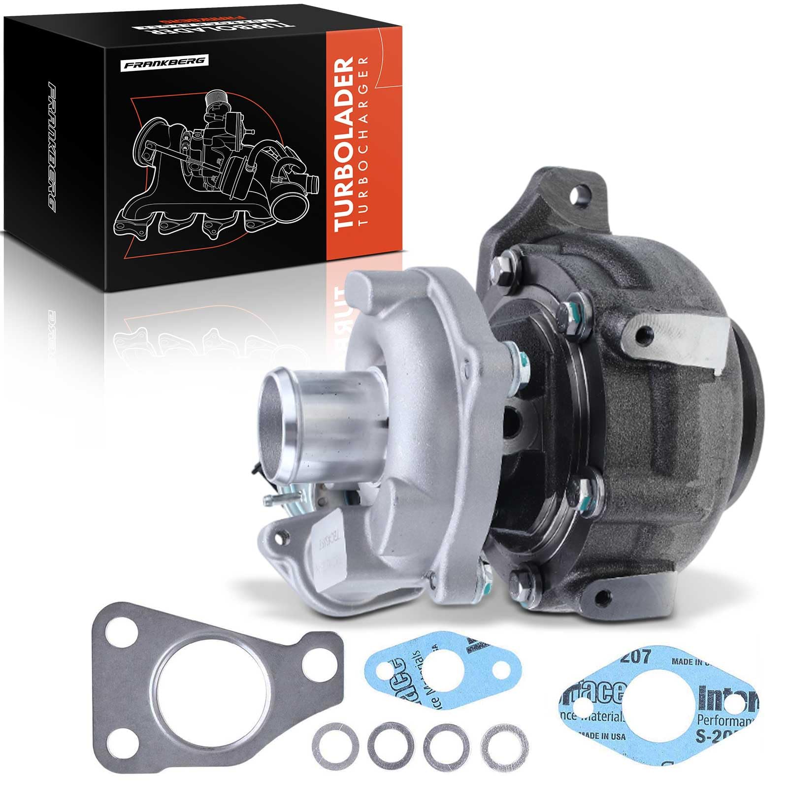 Frankberg Turbocompressori Compatibile con cono 955 2009-2018 Aveo T300 2011-2015 Doblo 263 2010-Oi Fiorino 225 2009-Oi Idea 350 2008-2012 Sostituisci# 5435-970-0027