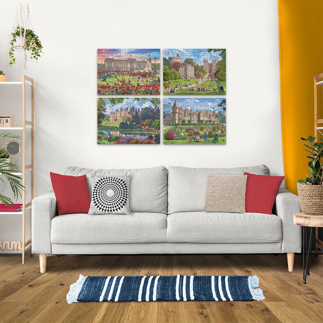Ravensburger Happy Days Royal Residences 4X 500 Piece Jigsaw Puzzle for Adults & Kids Age 10 Years Up