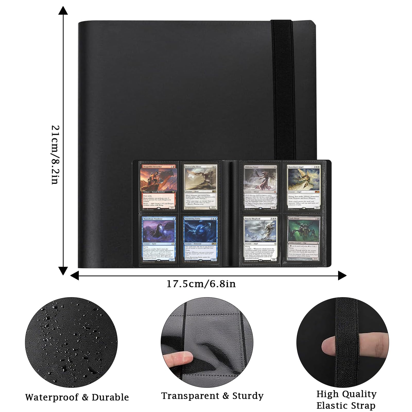 Eastrise 4-Pocket Trading Card Binder, Pocket Trading Card Album, 20 Pages Holding 160 Pockets - Image 2
