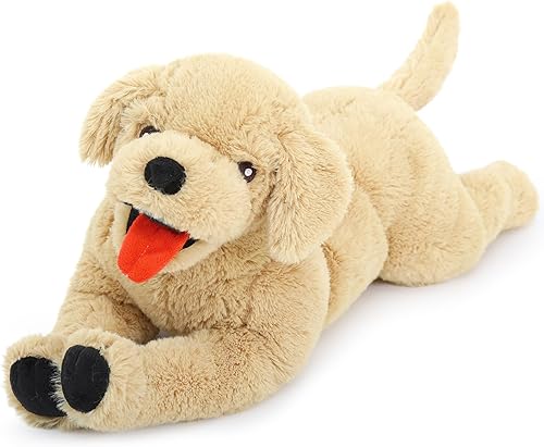 Lanmore Almohada de peluche grande de 21 pulgadas para perros, diseño Golden Retriever, regalo para cumpleaños, Navidad, día de San Valentín,