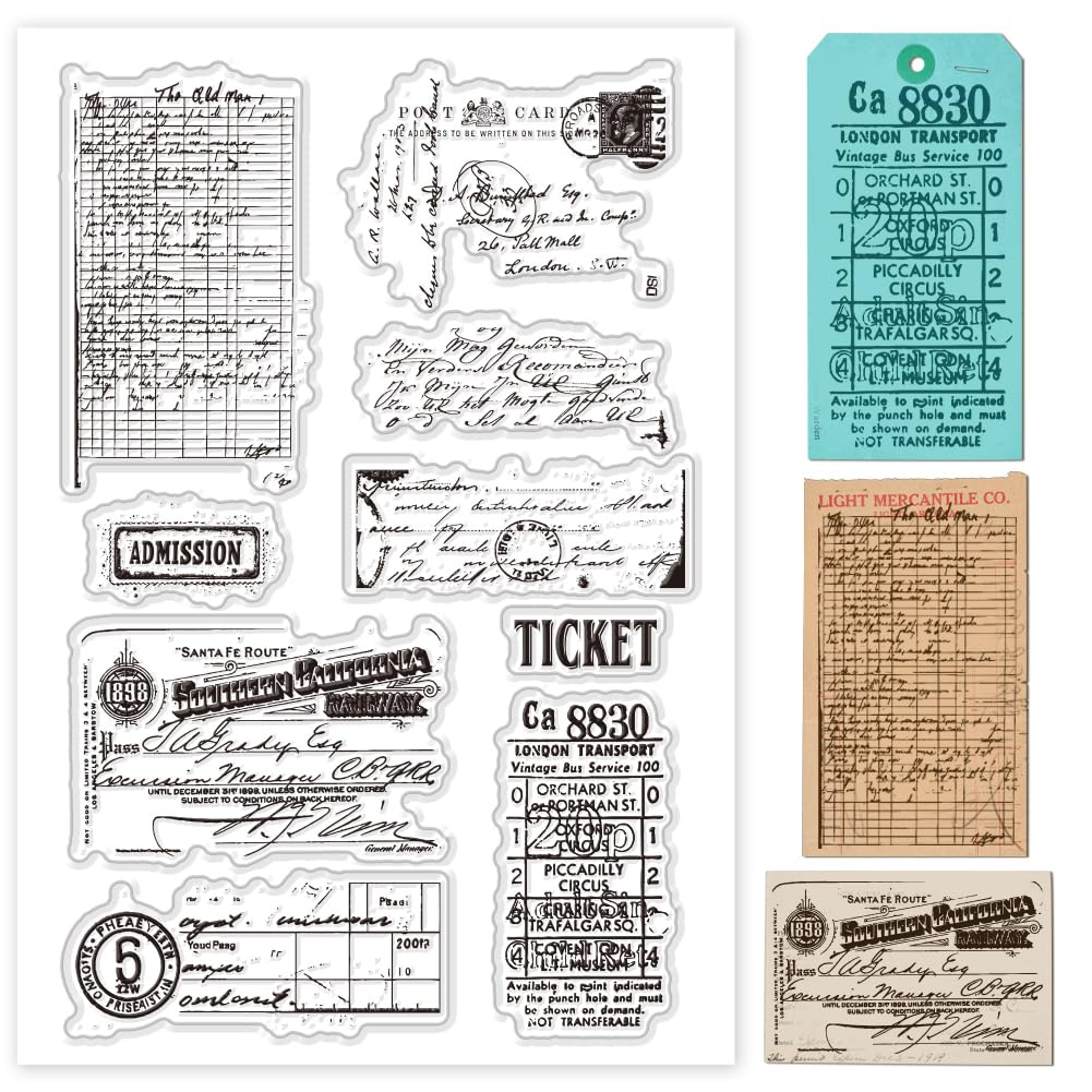 PH PandaHall Timbri Trasparenti per Calendario, Timbri In Gomma con Numeri Mesi Timbro In Silicone Timbri con Sigillo Trasparente per Scrapbooking Fai-Da-Te, Album Fotografico Decorativo,11x16cm