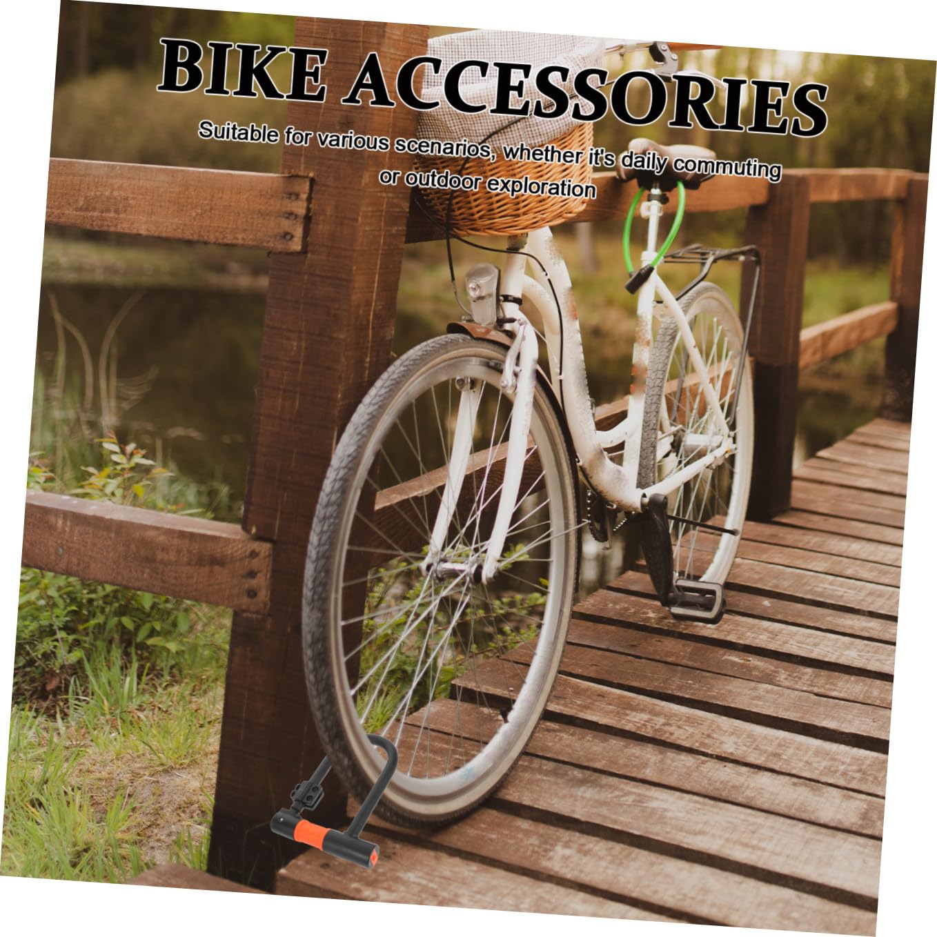Candado para Bicicleta en Forma Acero Aleación Negro