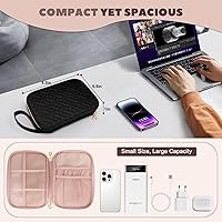 Vista 4 de Electronics Organizer Travel Case, Charger Bag Cord Organizer Travel, Compact Tech Pouch Cable Organizer Bag for Charger, Cords, Phone, Headphones