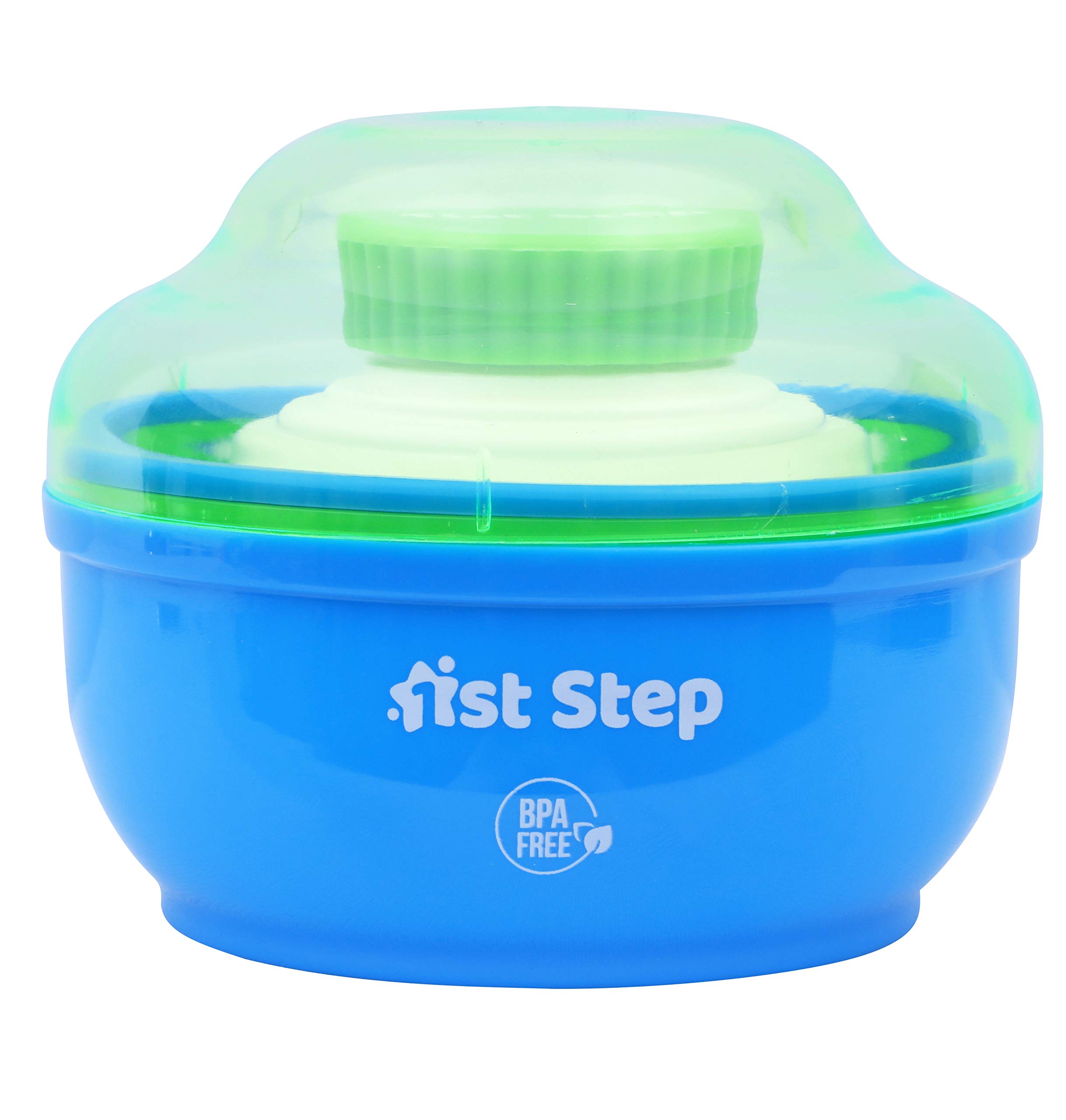 1st Step Powder Box with Refillable Powder Puff (Blue)-image-15