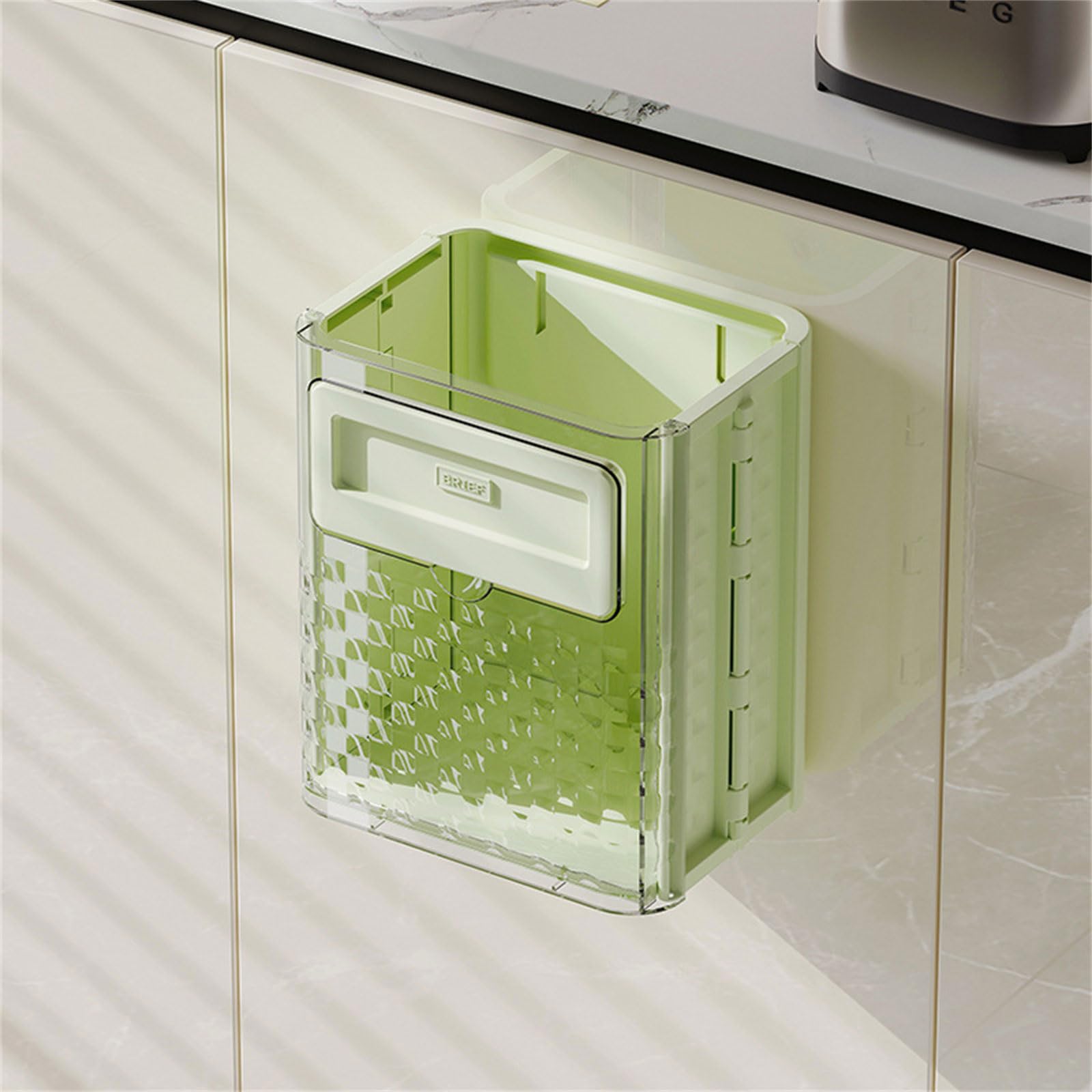 Pattumiera pieghevole da cucina, campeggio, bagno, camera da letto, cestino sospeso, salvaspazio