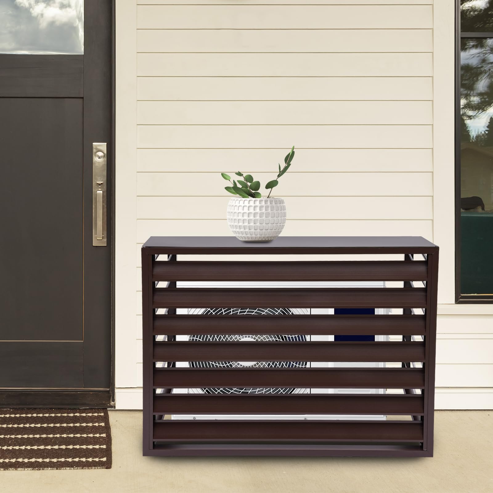 Radiator Covers For Home Wooden Air Conditioner Cover Fence - Solid Fir ...