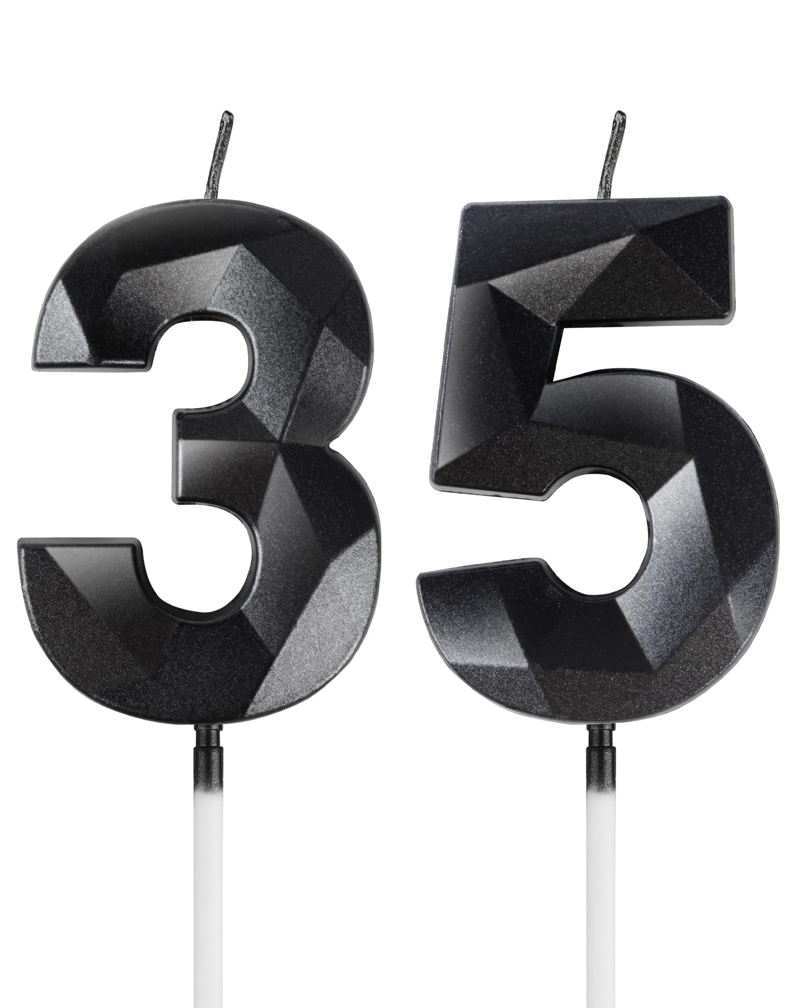 Royal Blue 13th Birthday Candles, 3D Number 13 Candle for Cake, Boy Girl 13th Birthday Decorations,Sapphire Candle Topper Blue Cake Decorations for Birthday Party Wedding Anniversary Supplies — view 23