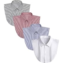 4Pcs Classic Fake Collar Detachable Dickey Half Shirts Blouse Top