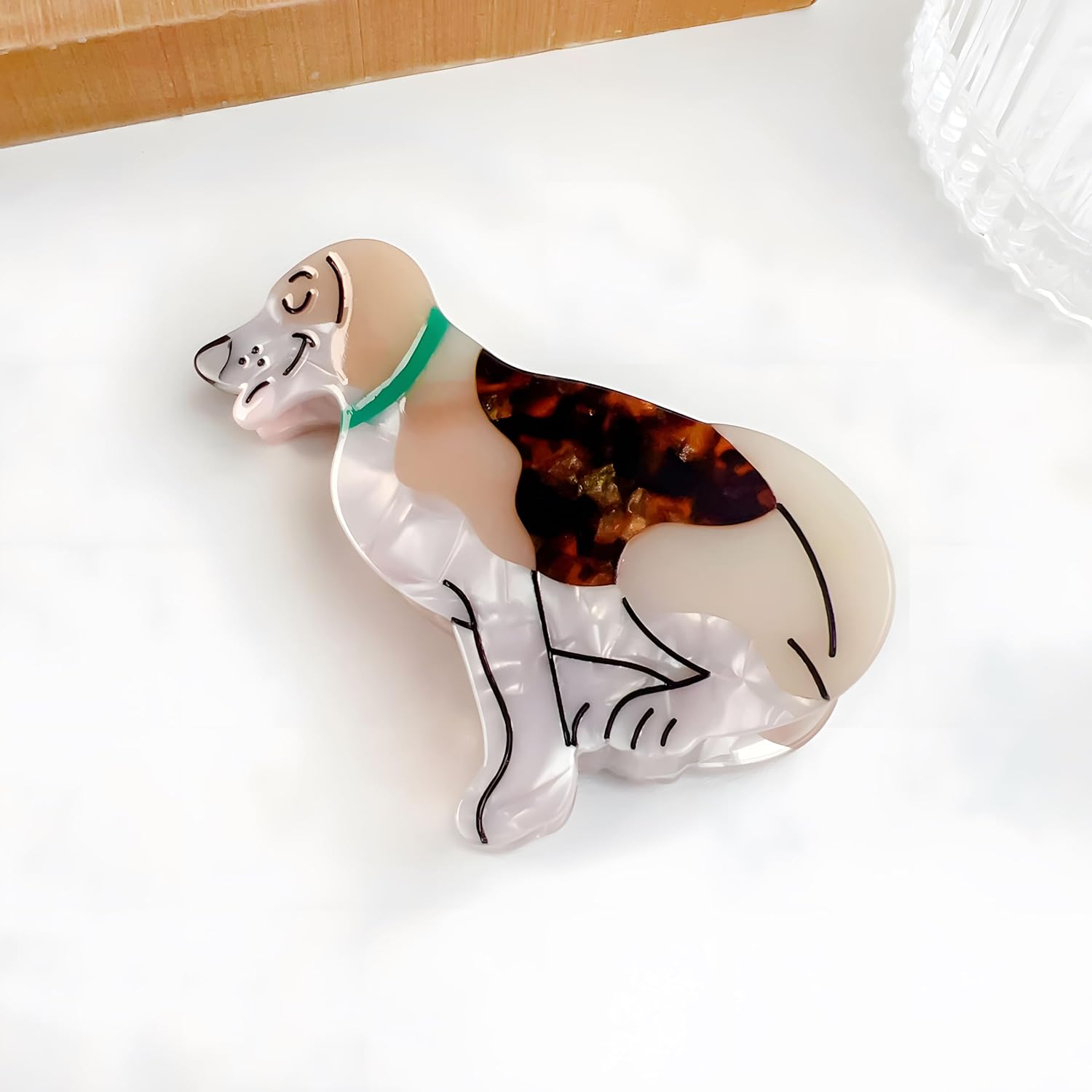 Beagle Claw Clips,Dog Shape Animal Hair Clip, New Big Claw Barrettes For Women. (1pcs-Beagle)