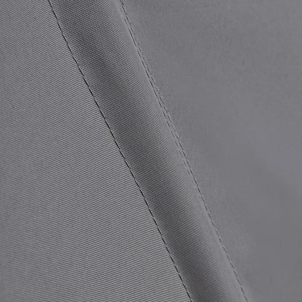 Ventaglio pieghevole per balcone, con piastra a parete, opaca, divisorio per balcone, protezione dal vento, protezione solare, grigio, 140 x 140 cm