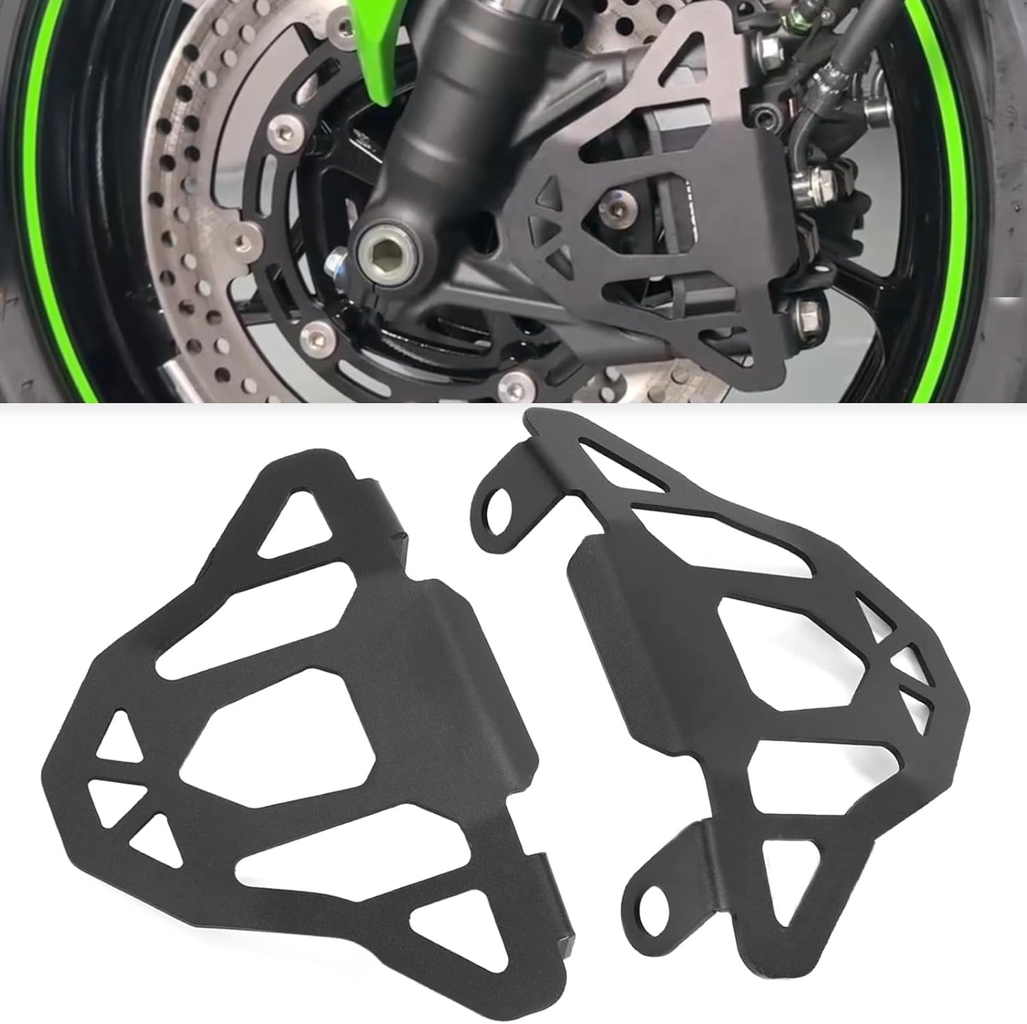 Motorcycle Wheel ABS Sensor Guards Front Brake Caliper Protector for Ninja ZX-25R/SE ZX250 2020-2026,ZX-4R/SE ZX400R ZX-4RR ZX400RR 2023-2026,Z900RS 2018-2023