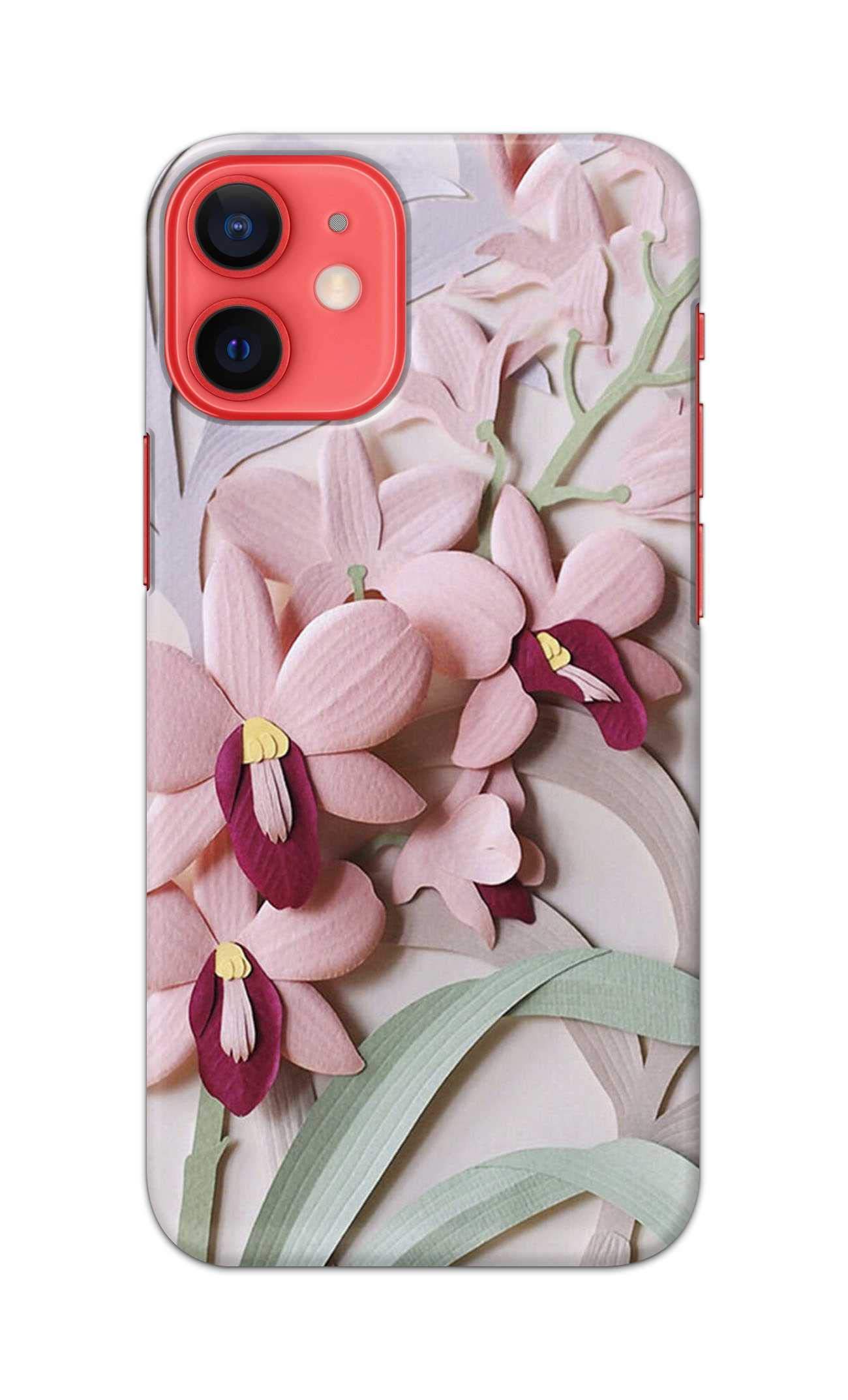 PRINTFIDAA® Printed Hard Back Cover Case for Apple iPhone 12 Mini Back Cover (Floral Lilly) -2109