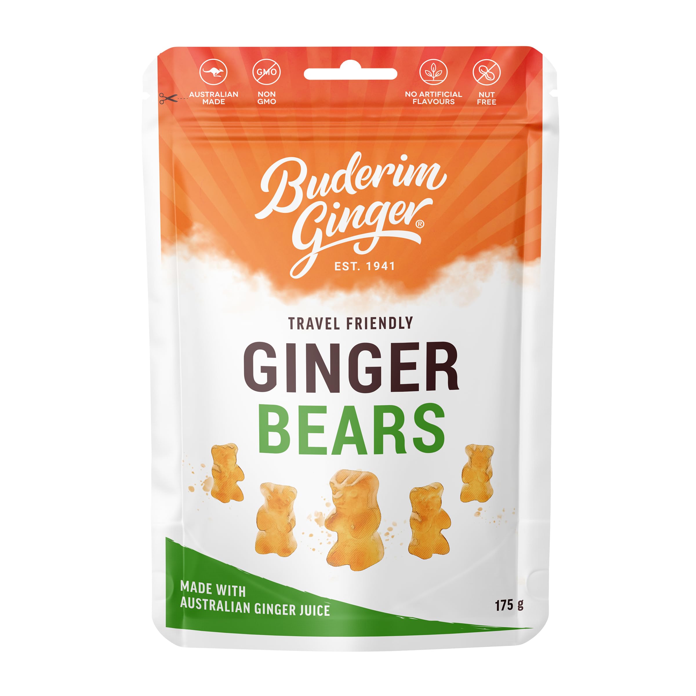 Buderim - Ginger Bears 175g x 1