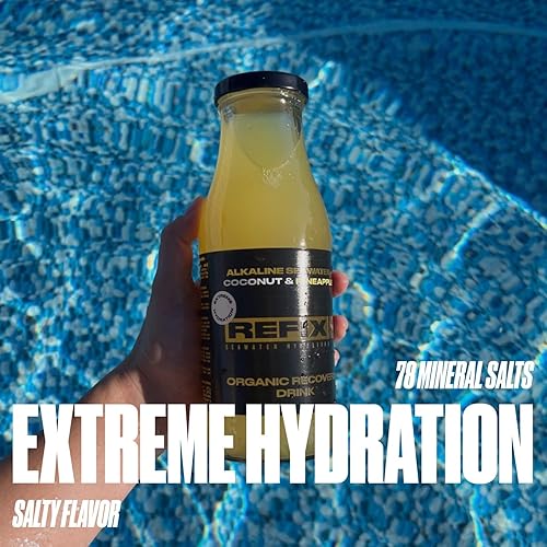 Miniatura 9 de Refix Bebida deportiva baja en calorías, orgánica, sin azúcar añadida, vegana, sin aditivos químicos, electrolitos naturales de agua de mar, agua de