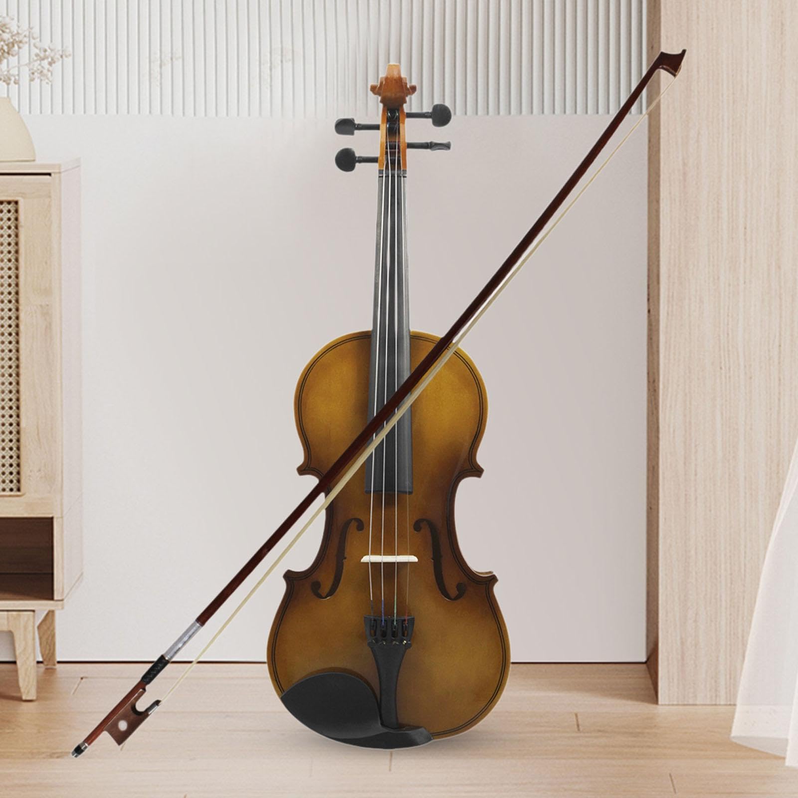 Violine in voller Größe, Holzgeige, Geige für Anfänger, Kinder, Erwachsene, Starter-Geigen, Geschenke