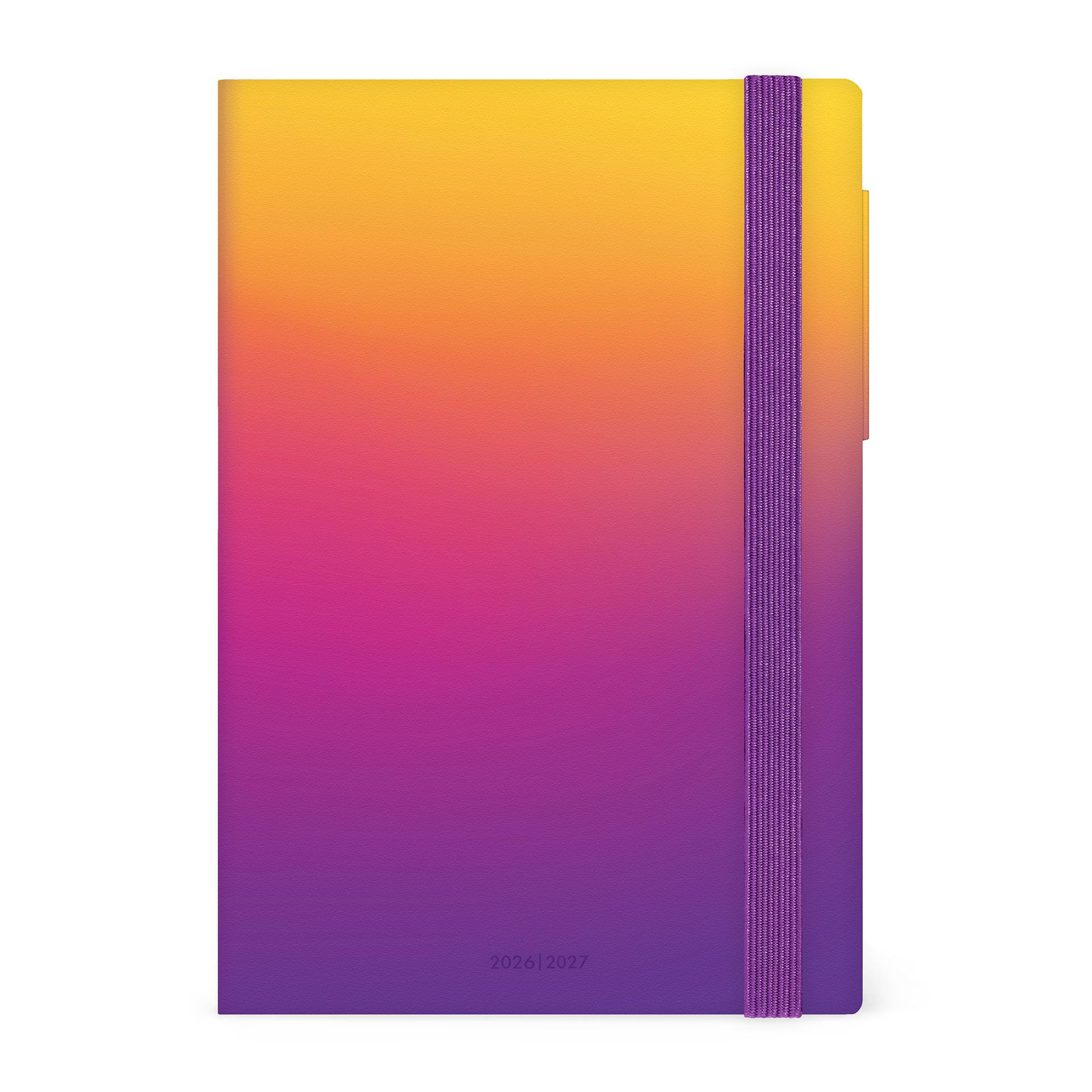 Legami - 2026-2027 Sunset Vibes Daily Diary 16 Months Medium Diary September 2026 to December 2027 Elastic Closure FSC Certified Paper 12 x 18 cm