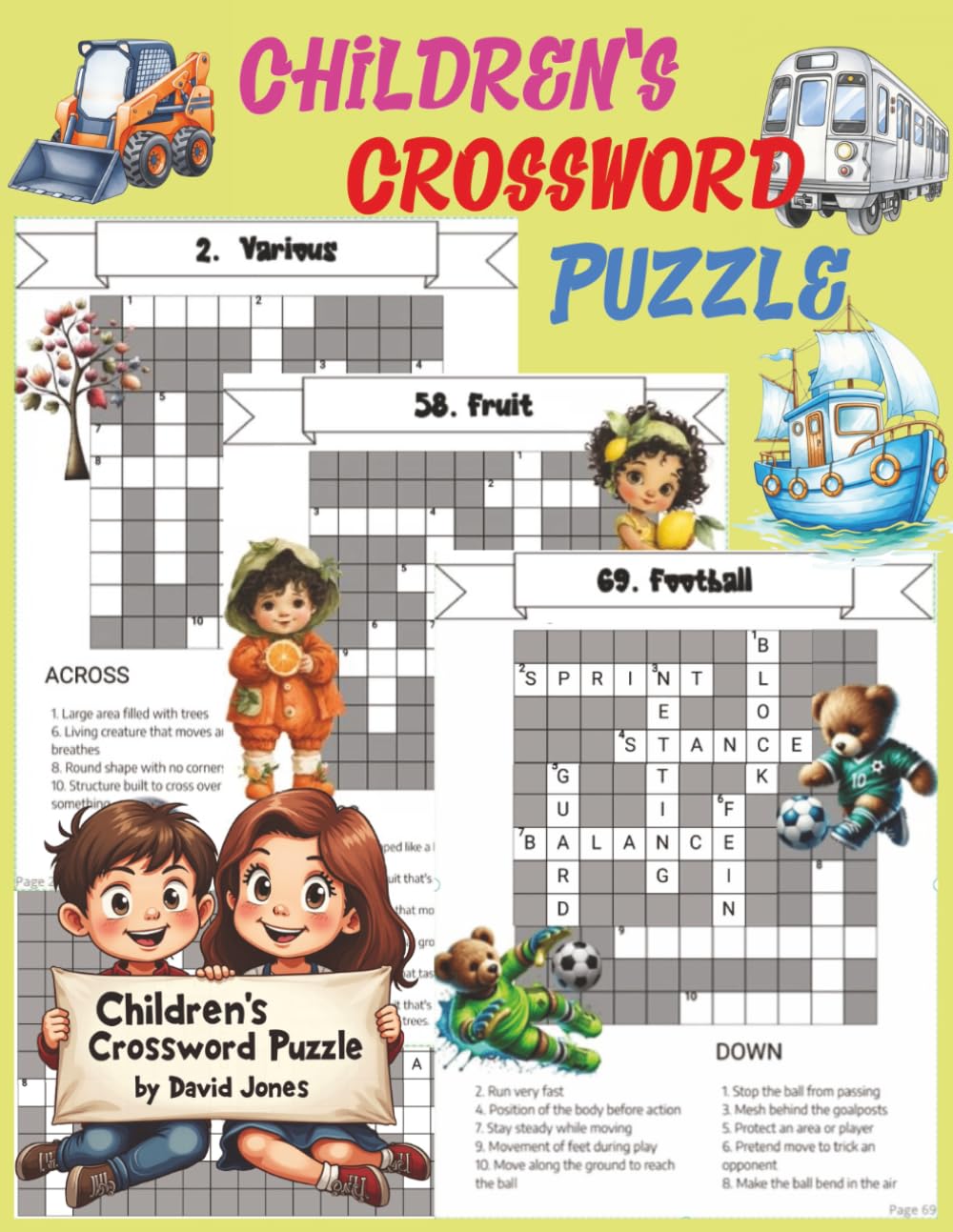 Children's Crossword Puzzle.: Fun Brain-Boosting for Clever Kids Aged 8+, to Challenge and Inspire Young Minds